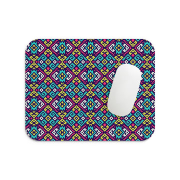 Aesthetic Neons Pattern Mouse Pad