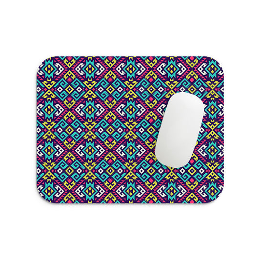Aesthetic Neons Pattern Mouse Pad