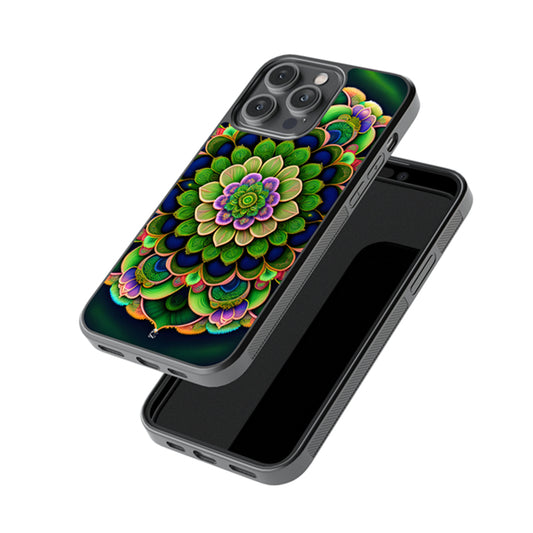 Greeny Wave Glossy Metal Case