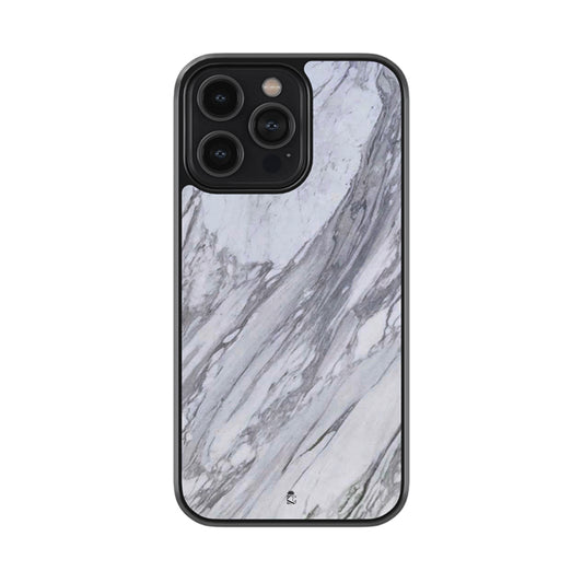 Spanish Grey Marble Glossy Metal Case