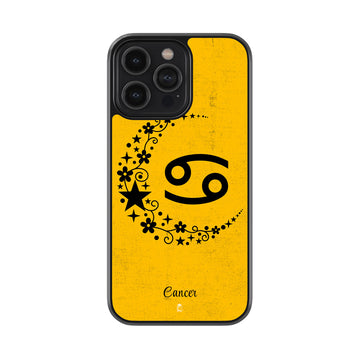 Cancer Zodiac Glossy Metal Case