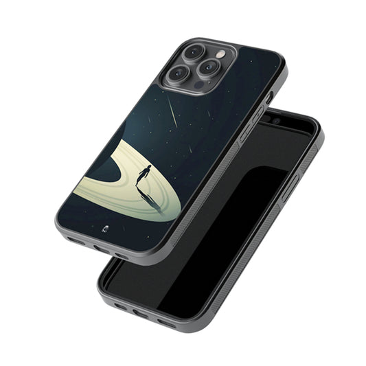 Man On Space Glossy Metal Case