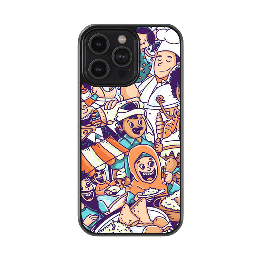 Street Food Glossy Metal Case
