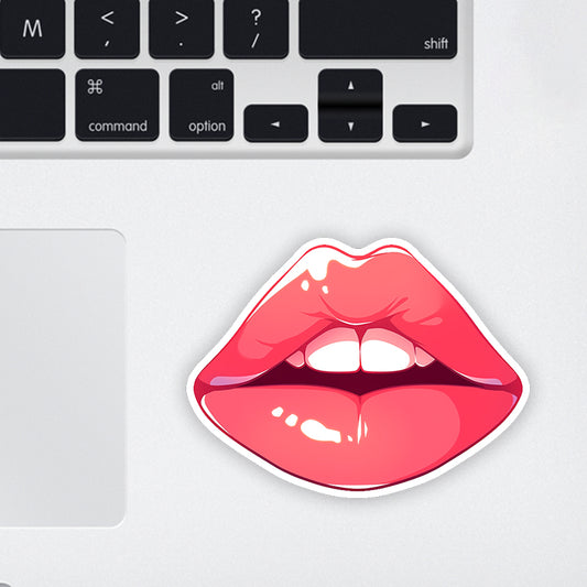 Kiss For the Day Laptop Sticker