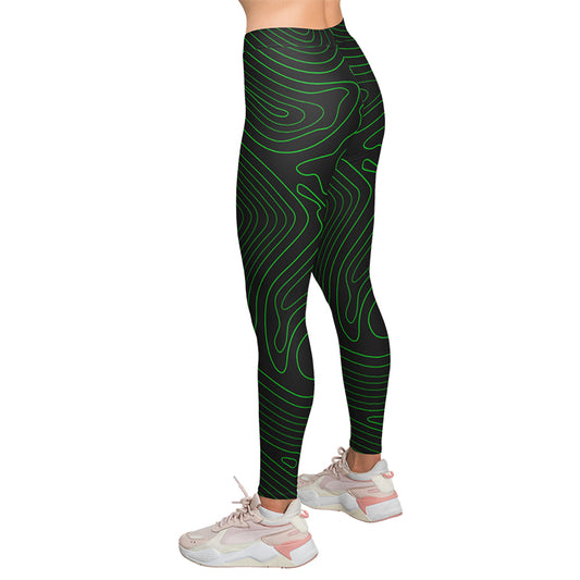 Bizarre Topography High Waist Leggings