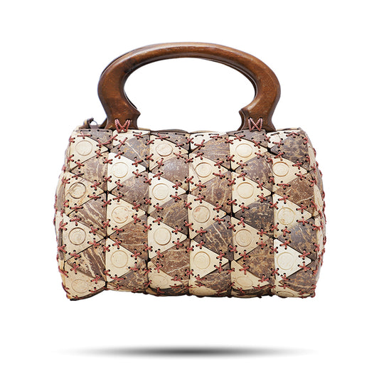 Earth Shaded Prism Satchel Coconut Bag