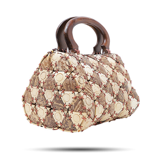 Earth Shaded Prism Satchel Coconut Bag