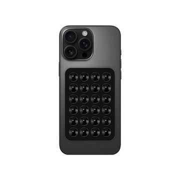Black Soft Silicone Suction Phone Sticky Grip