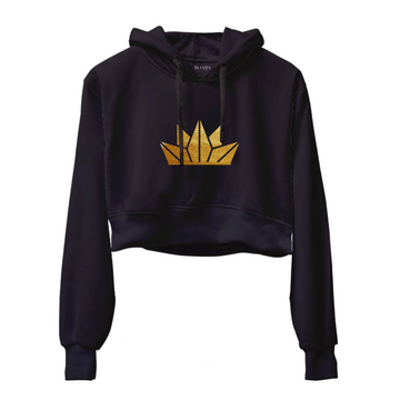 Official Roars Apex Gold Reflective Foil Crop Hoodie