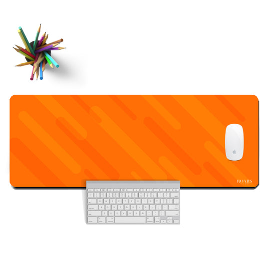 Orange Stripe Desk Mat