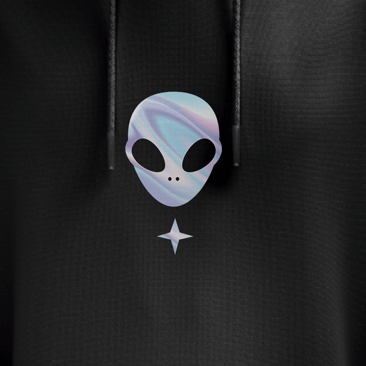 Alien Holographic Reflective Foil Hoodie