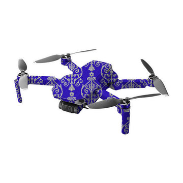 Royal Blue Motif Drone Skin