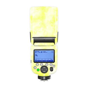 Yellow Tie-Dye Patches Camera Flash Skin