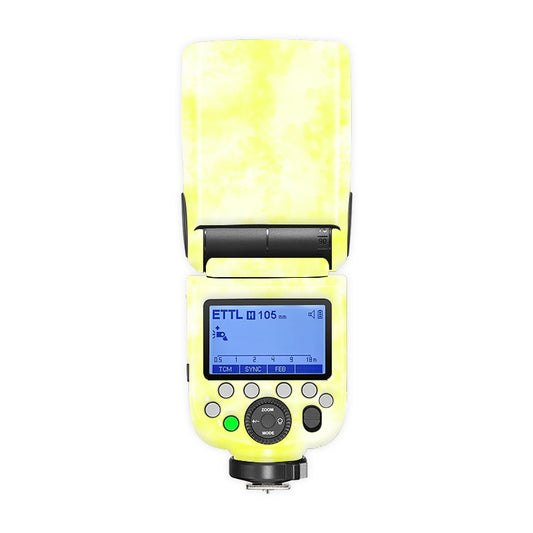 Yellow Tie-Dye Patches Camera Flash Skin
