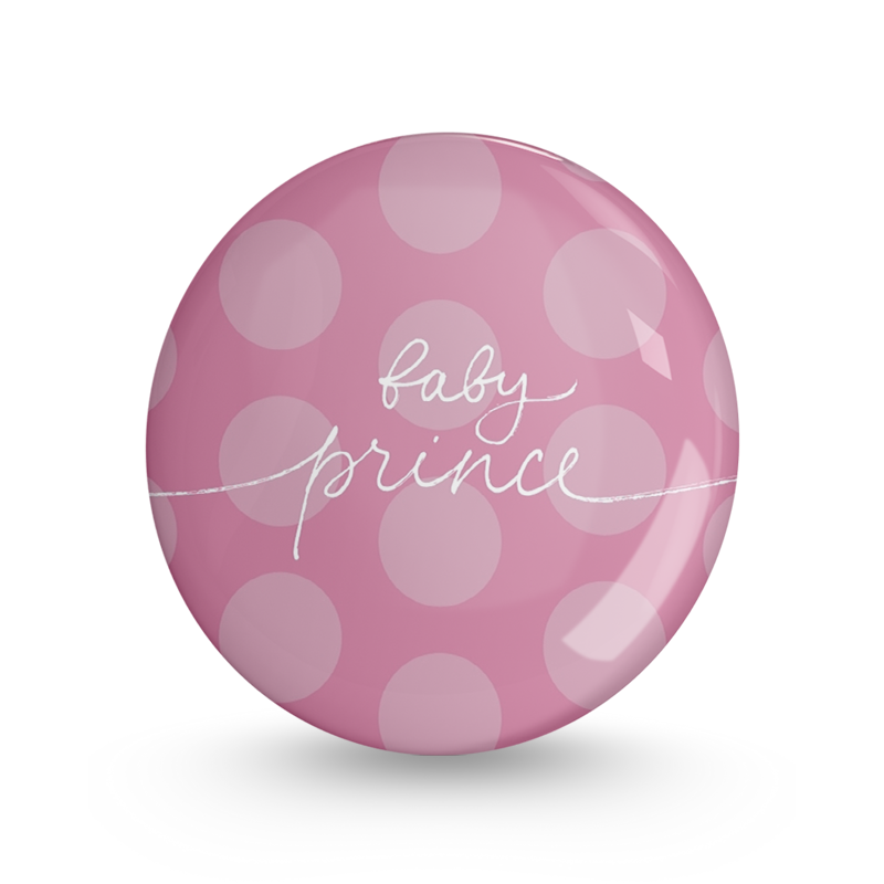 Baby Prince Pin-back Button Badge
