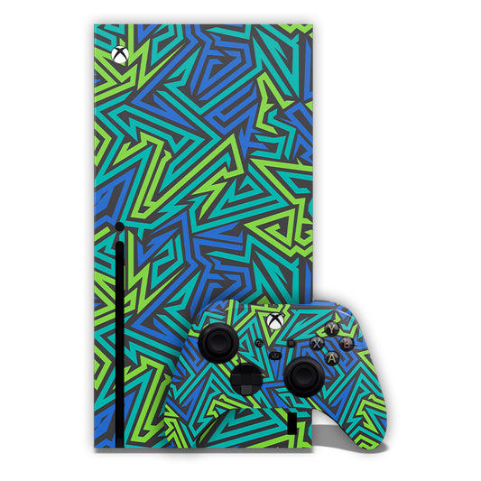 Green Abstracts Xbox Skin