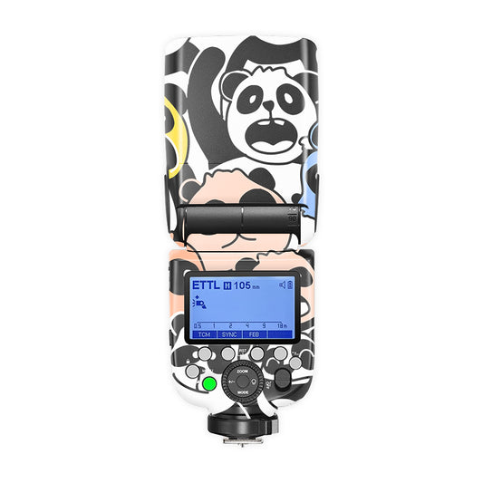 Funny Abstractive Panda Camera Flash Skin