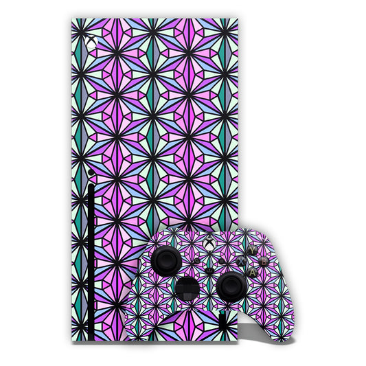 Abstractive Purple Prisms Xbox Skin