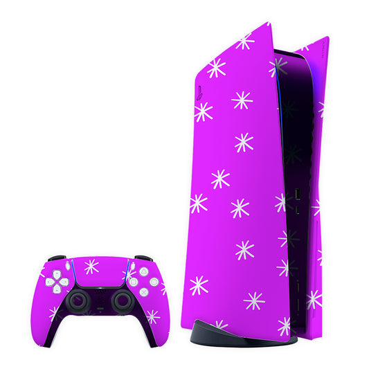 Violet Stars Play Station Skin