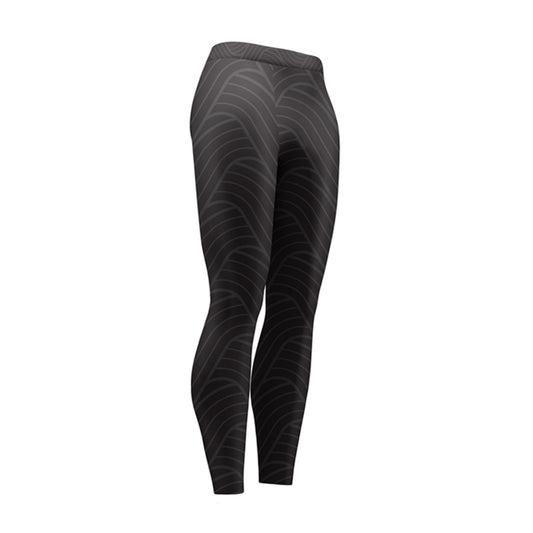 Grey Turf Wave High Waist Leggings
