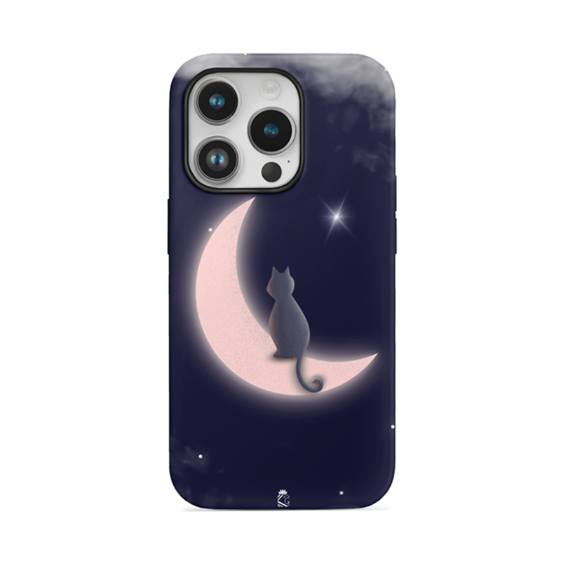 Moon Cat Flexible Soft Silicone Case