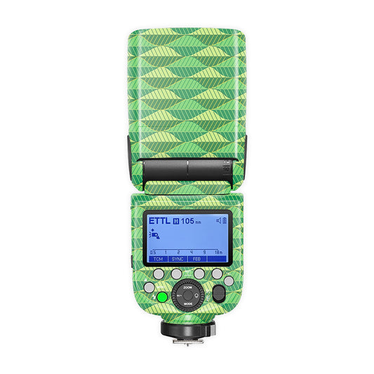 Green Leafs Camera Flash Skin