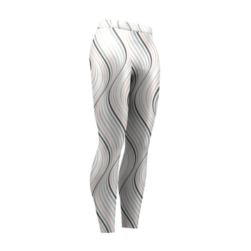 Coral Waves High Waist Leggings