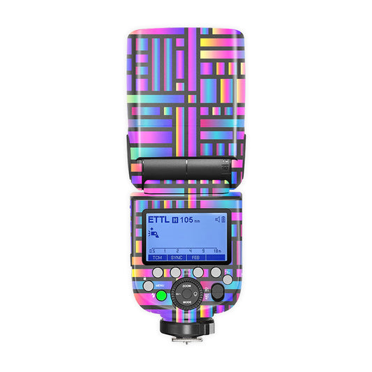 Iridescent Rectangles Camera Flash Skin