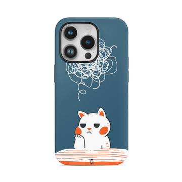 Overthinking Cat Flexible Soft Silicone Case