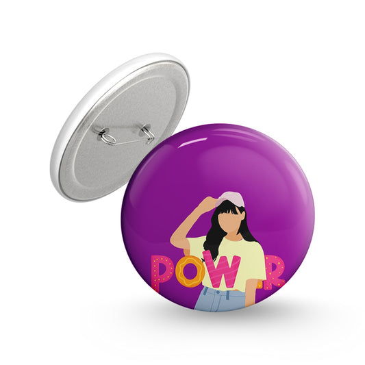 Power Pin-back Button Badge