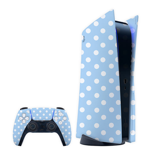 Blue Polka's Play Station Skin