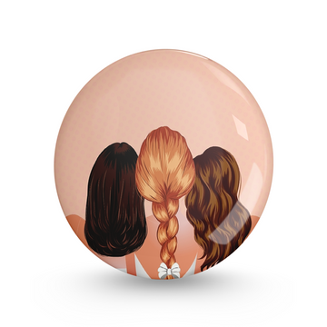 Ladies Pin-back Button Badge