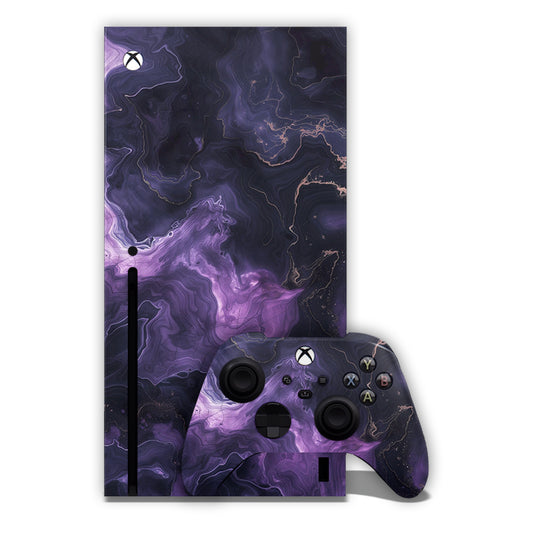 Purple Galaxy Xbox Skin
