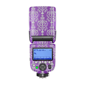 Purple Motif Camera Flash Skin