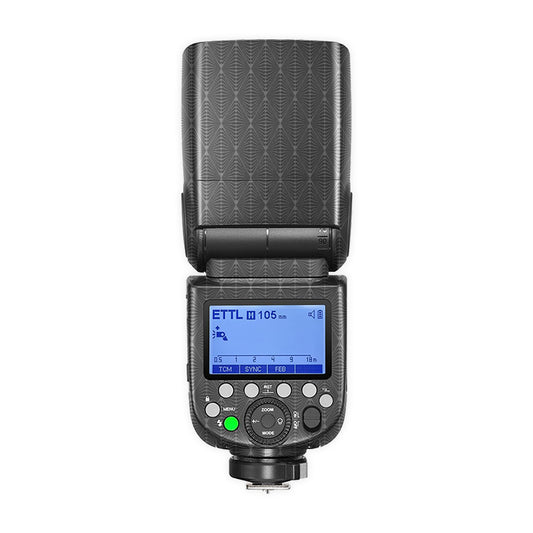 Carbon Black Stripes Camera Flash Skin