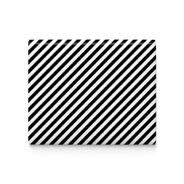Black and White Stripes Fridge Magnet