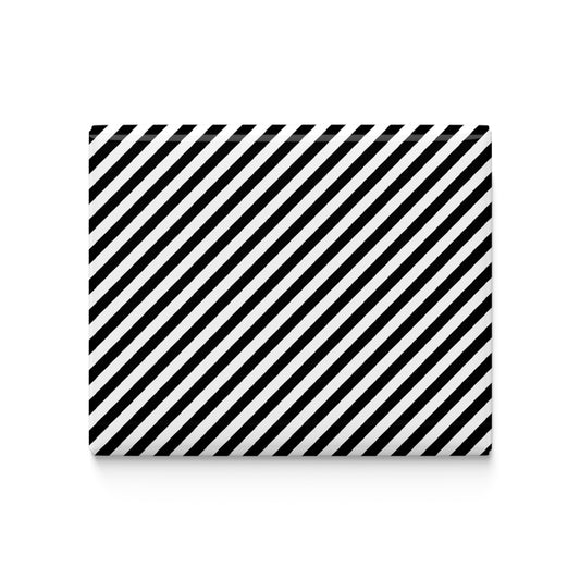 Black and White Stripes Fridge Magnet