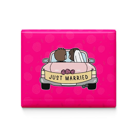Just Married Fridge Magnet
