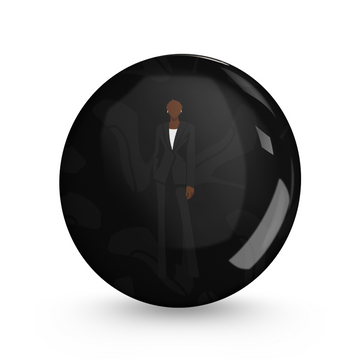 Real Boss Pin-back Button Badge