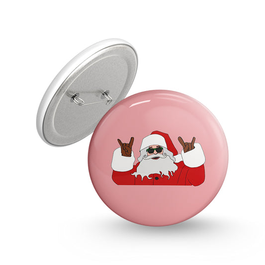 Swag Santa Pin-back Button Badge