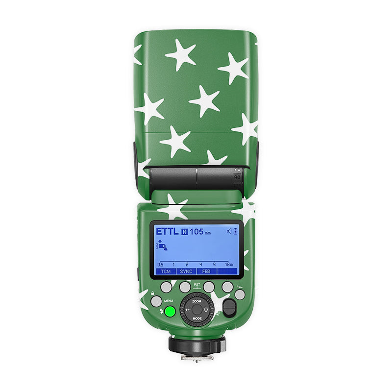 Green Star Camera Flash Skin