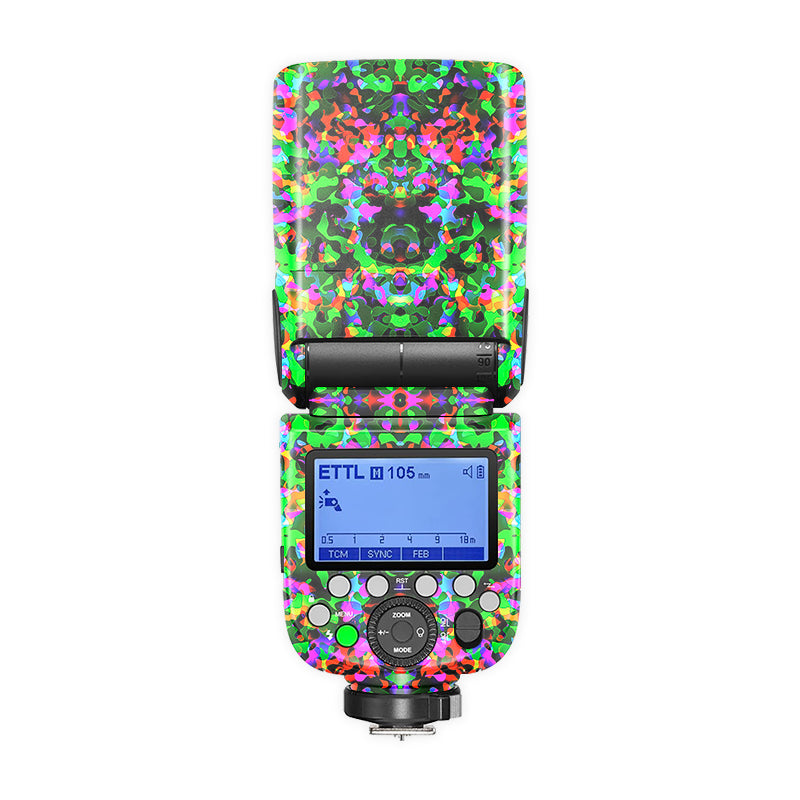 Green Patch Noir Camera Flash Skin