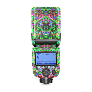 Green Patch Noir Camera Flash Skin