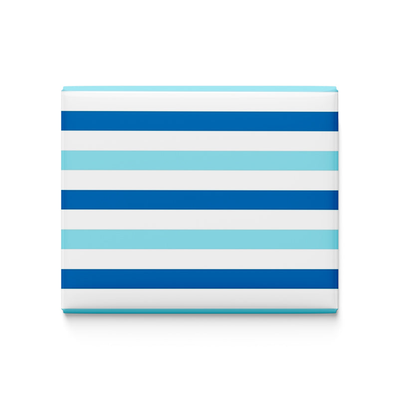 Blue Linear Lines Fridge Magnet