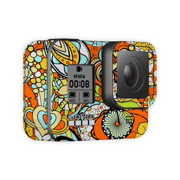 Orange Abstract Go Pro Skin