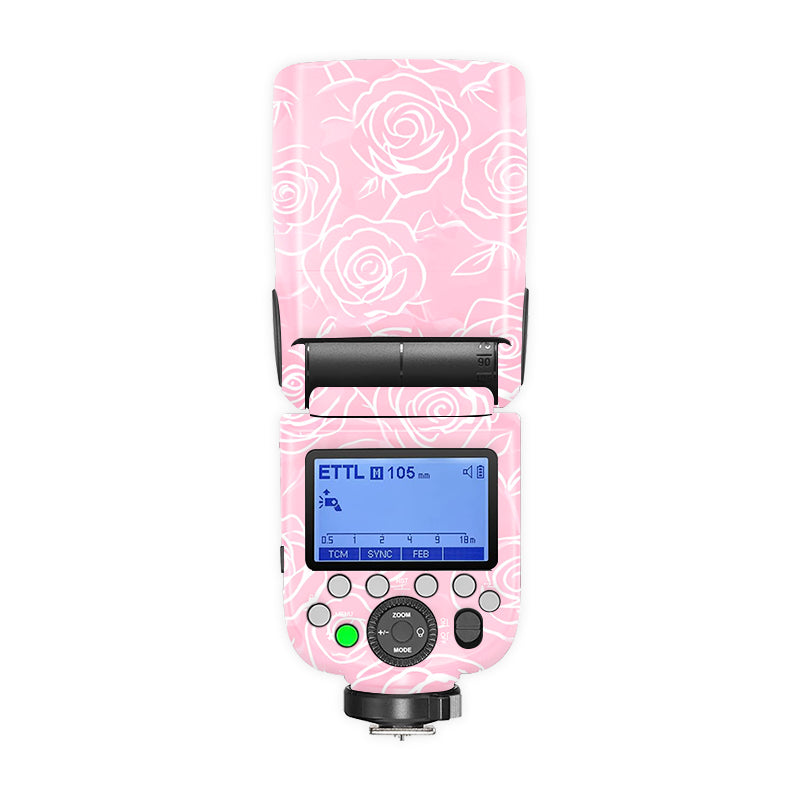 Pink Roses Camera Flash Skin