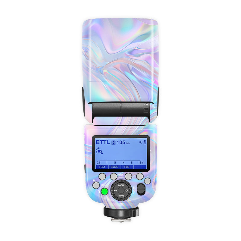 Holographic Wave Camera Flash Skin