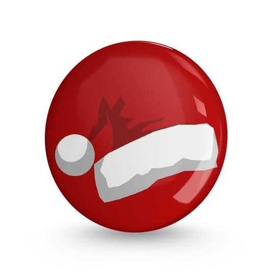 Red Hat Pin-back Button Badge