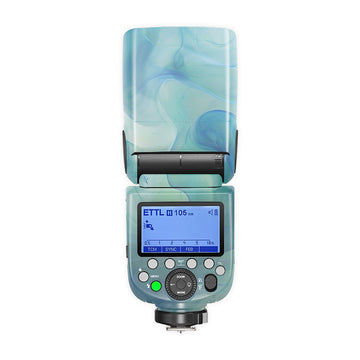 Blue Air Swirl Camera Flash Skin