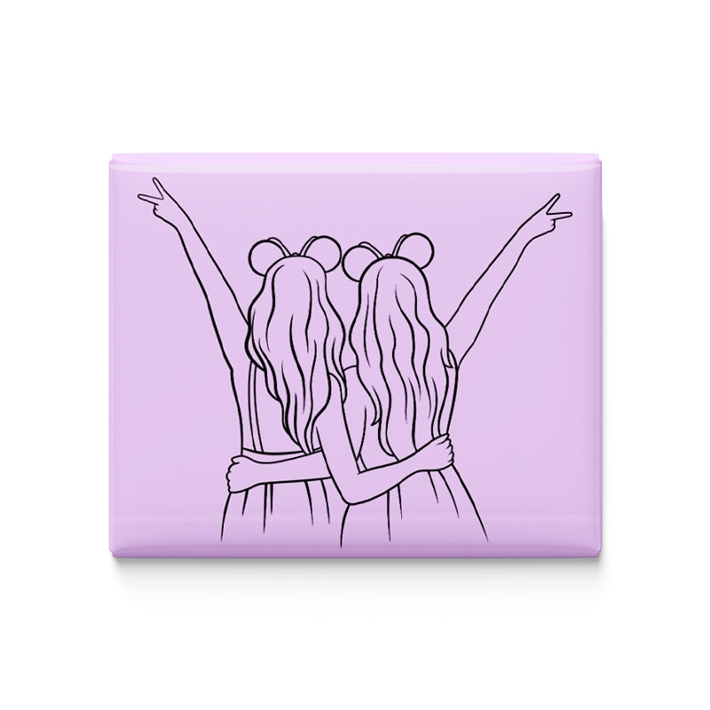 Hello Girls Fridge Magnet